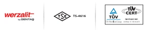 TSE · TÜV · ISO belgeleri